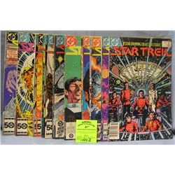 Large group of DC Star Trek comic books