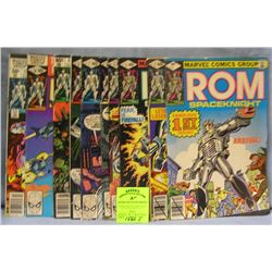 Large group of vintage Marvel ROM comic books