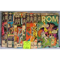Large group of vintage Marvel ROM comic books