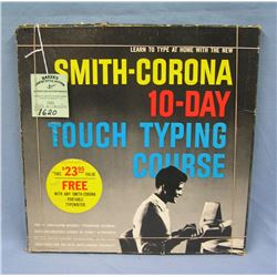 Vintage Smith Corona touch typing course kit