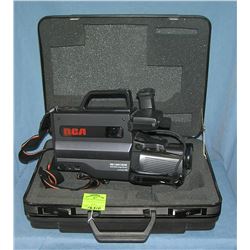 Vintage RCA VHS camcorder with original case