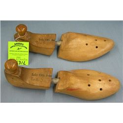 Pair of antique wooden shoe stretchers