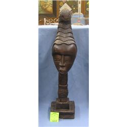 Large hand carved African princess figure