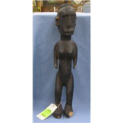 Large hand carved African figure