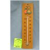 Image 1 : Early Dutch themed wooden wall thermometer