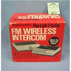 FM wireless intercom system with original box