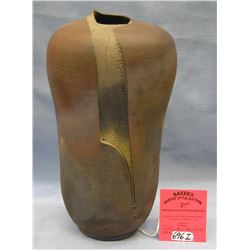 Artist signed high quality clay vase