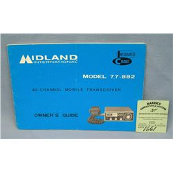 Vintage Midland CB radio catalog