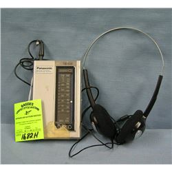 Panasonic stereo AM/FM headphone receiver