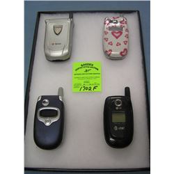 Group of modern cell phones