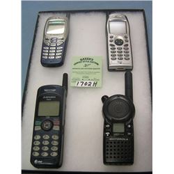 Group of modern cell phones