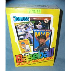 Box of 1989 Donruss wax pack baseball cards
