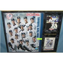 Vintage NY Yankees team photo wall plaque