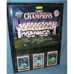 NY Yankees World Series champions wall plaque