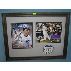 Derek Jeter oversized photo wall diorama