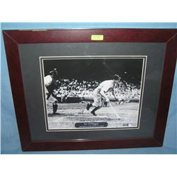 Joe D'Maggio matted and framed photo