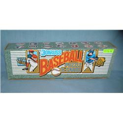 Box of vintage Donruss baseball cards