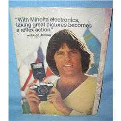 Bruce Jenner advertisement for Minolta cameras 1979