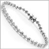 Image 1 : Plated Rhodium 0.28ctw Diamond Heart Bracelet