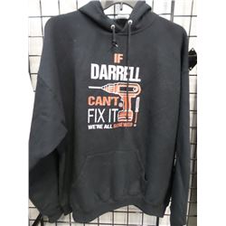 NEW 2XL DARELL THEMED HOODIE BLACK