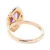 Image 3 : 1.40 ctw Amethyst and Ruby Ring - 14KT Rose Gold