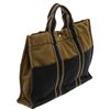 Image 1 : Hermes Green Navy Canvas Sac Fourre MM Tote Bag