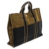 Image 3 : Hermes Green Navy Canvas Sac Fourre MM Tote Bag