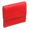 Image 3 : Louis Vuitton Red Epi Leather Elise Wallet