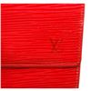 Image 6 : Louis Vuitton Red Epi Leather Elise Wallet