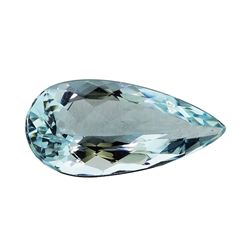 3.18 ct.Natural Pear Cut Aquamarine