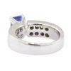 Image 3 : 2.72 ctw Sapphire and Diamond Ring - Platinum