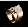 Image 4 : 0.45 ctw Diamond Ring - 14KT Two Tone Gold