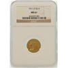 Image 1 : 1911-D $2.5 Indian Head Quarter Eagle Gold Coin NGC MS61