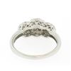 Image 6 : 14k Solid White Gold VS F 1.25Ctw 3 Round Cluster Diamond Ring Band