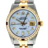 Image 1 : Rolex Mens 2 Tone 14K Mother Of Pearl Diamond & Ruby Datejust Wristwatch