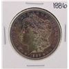 1886 $1 Morgan Silver Dollar Coin Amazing Toning