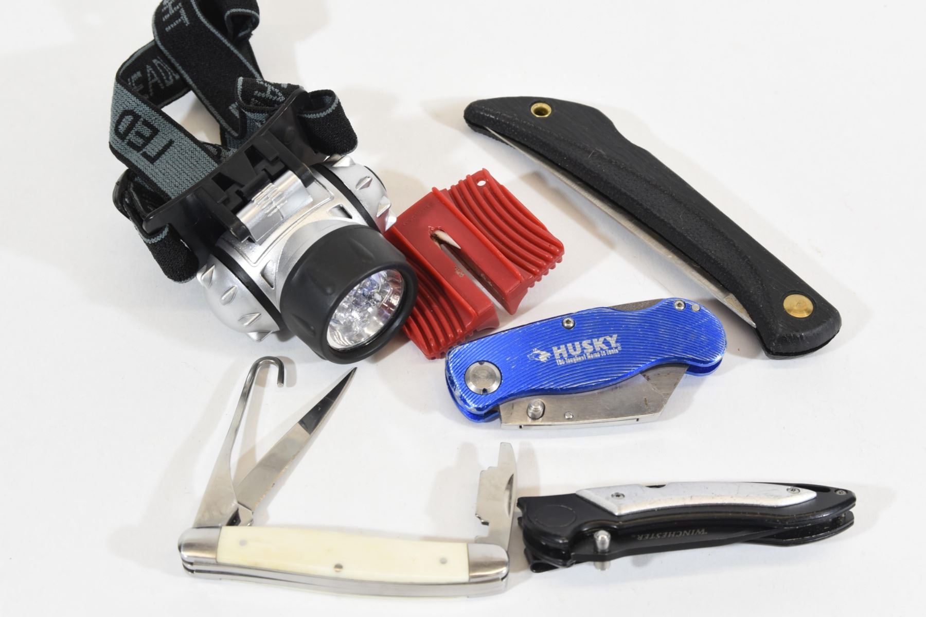 Led Rabar Sharpener Knives, Sharpener & LED Light