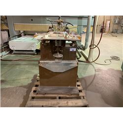 DESOUTTER DUAL HEAD HORIZONTAL DRILL PRESS WITH FOOT CONTROL