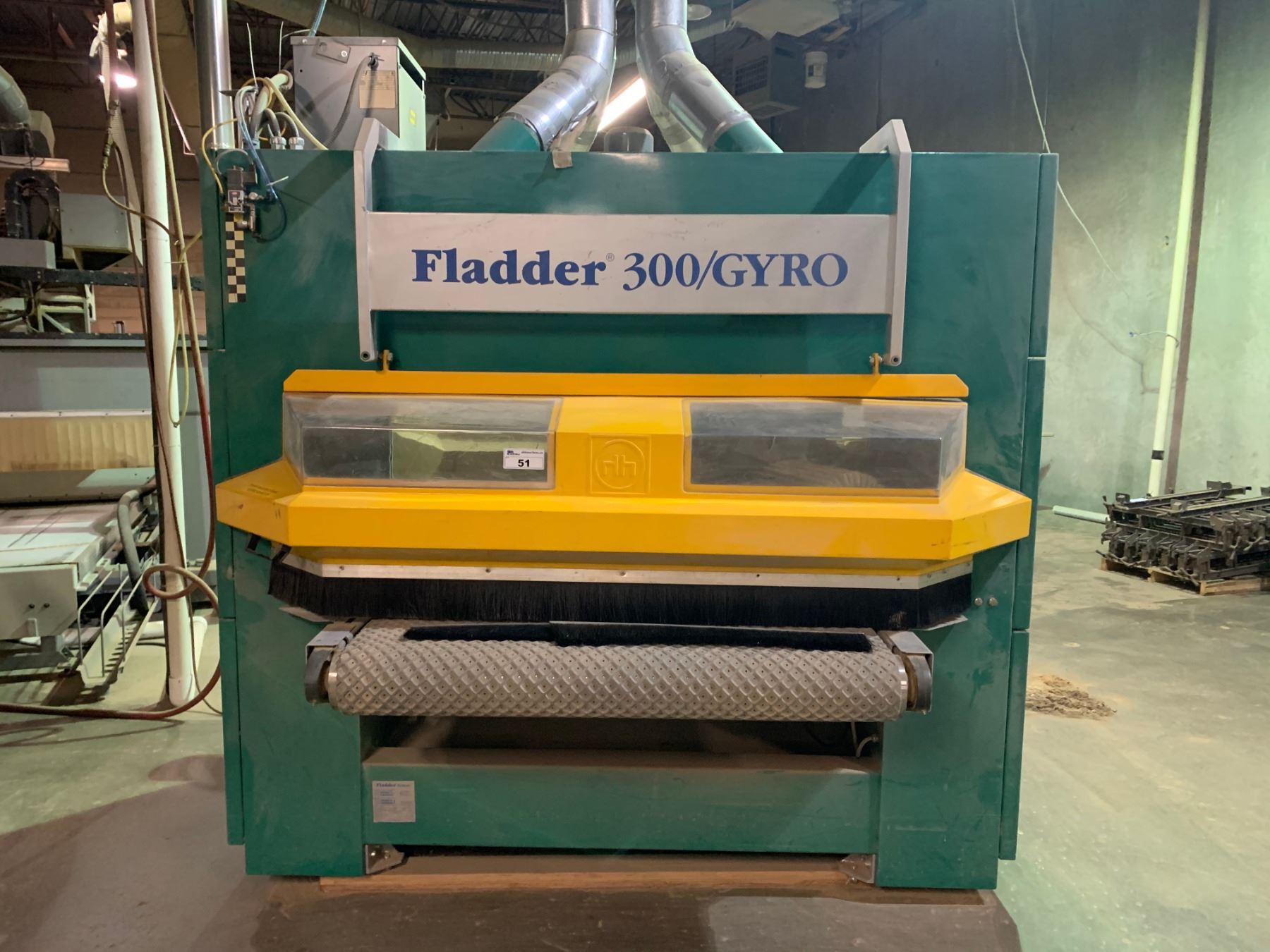 FLADDER 300/GYRO 1300MM, 3X460 V, 60HZ, 63 AMP DEBURRING MACHINERY WITH ...