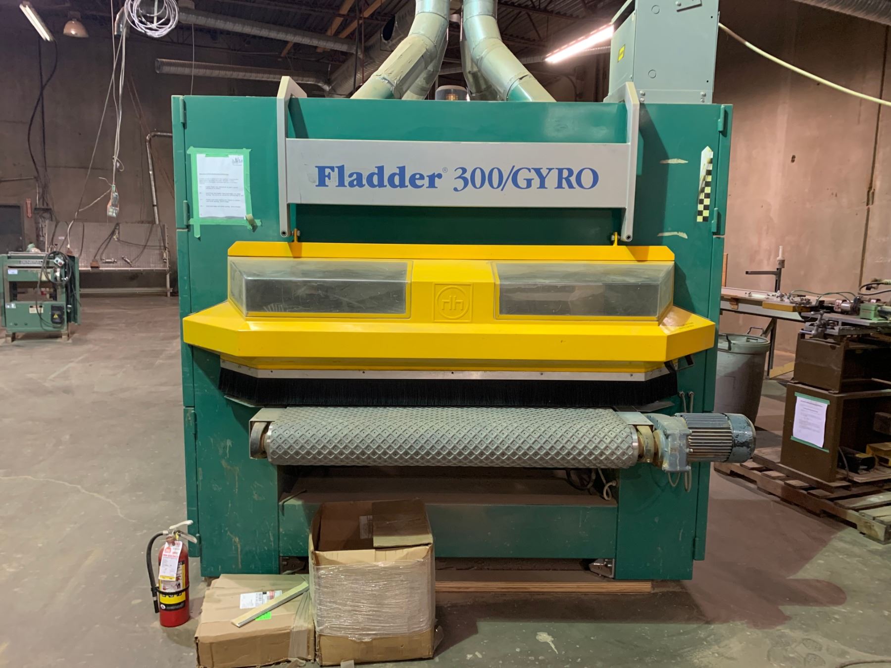 FLADDER 300/GYRO 1300MM, 3X460 V, 60HZ, 63 AMP DEBURRING MACHINERY WITH ...