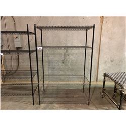 BLACK 4 TIER "METRO" RACK