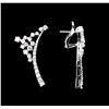 Image 2 : 2.28 ctw Diamond Earrings - 14KT White Gold
