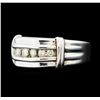 Image 1 : 0.50 ctw Diamond Ring - 10KT White Gold