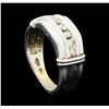 Image 4 : 0.50 ctw Diamond Ring - 10KT White Gold