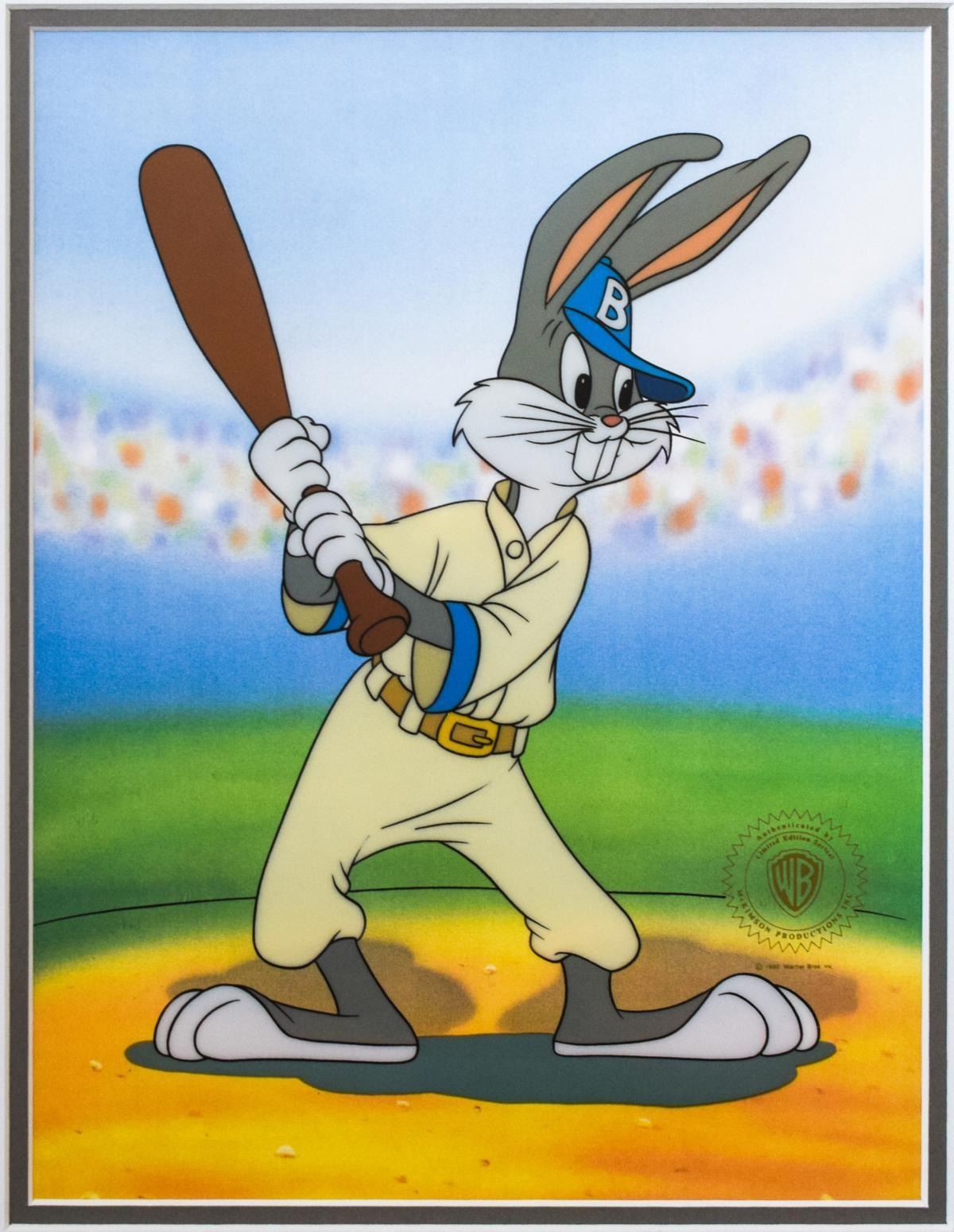 Warner Bros Sericel "BUGS BUNNY AT BAT BASEBALL"