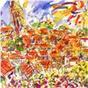 Image 2 : Wayne Ensrud "St Emilion, 1" Mixed Media Original Artwork; Hand Signed; COA