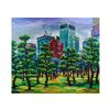 Image 1 : Yana Rafael "Trees In Bloom" Hand Signed Original Painting on Canvas with COA