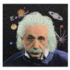 Image 1 : Steve Kaufman (1960-2010), "Einstein" One-of-a-Kind Mixed Media on Canvas, Hand Signed Inverso with 