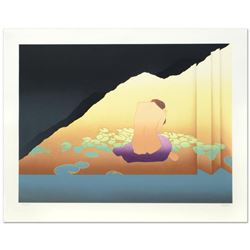  Woman in Lillied Shoji  Limited Edition Serigraph (40  x 30 ) by Derrick Brown, Numbered and Hand S