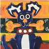 Image 2 : Lisa Grubb, "Dog with Bone" Limited Edition, Numbered and Hand Signed with Letter of Authenticity.